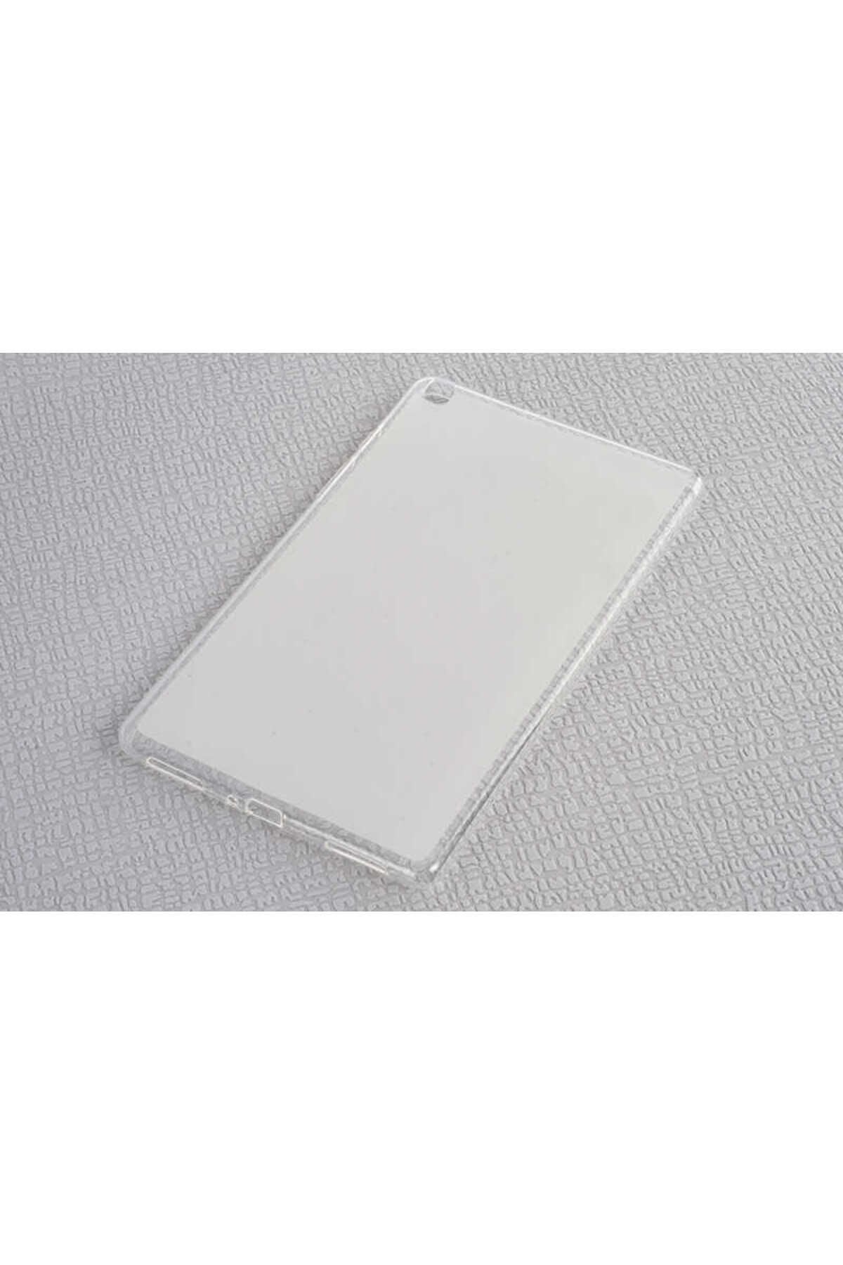 Galaxy Tab A 8.0 T290 Kılıf Uyumlu ZPRB Tablet Süper Silikon Kapak-Beyaz Beyaz