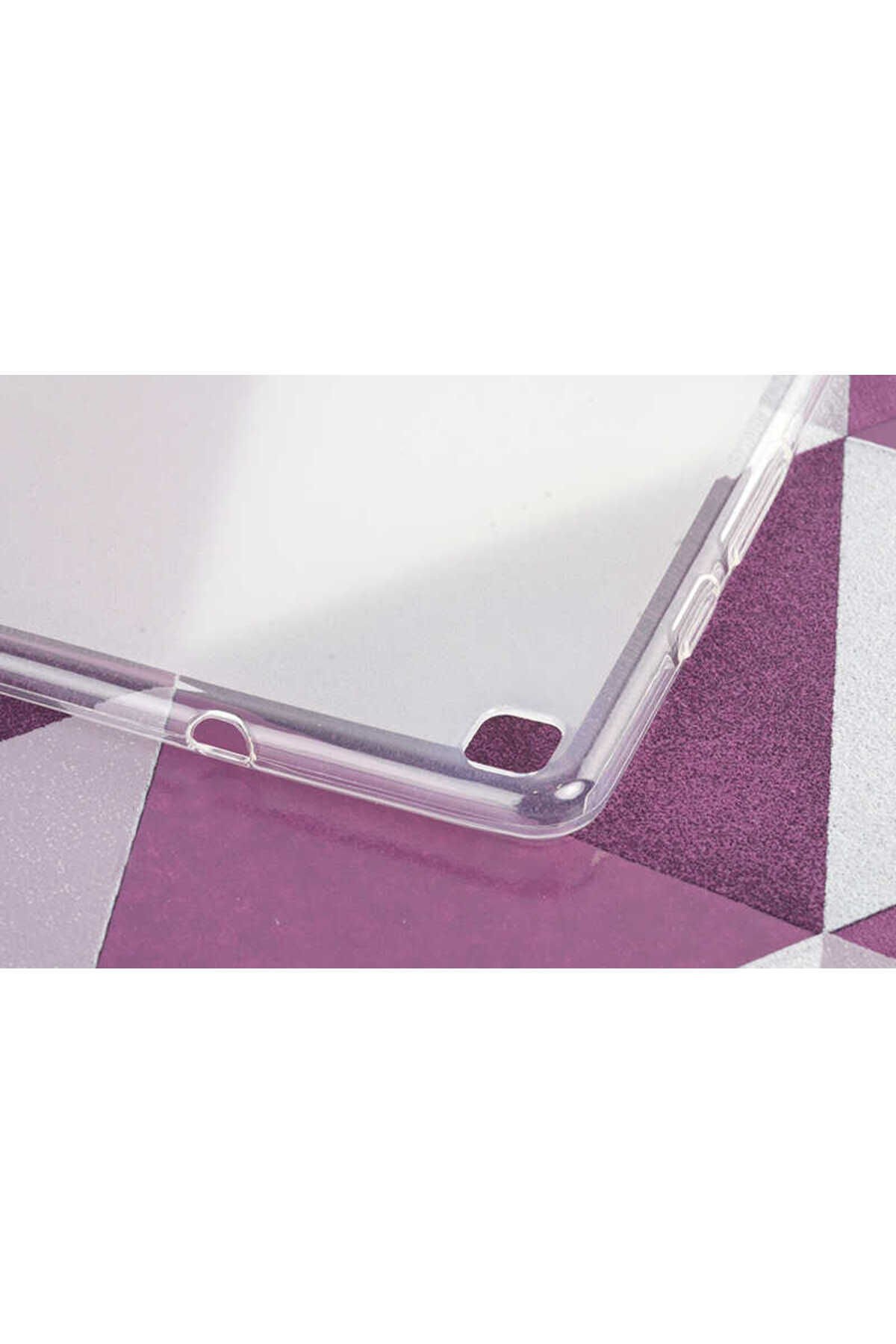 Galaxy Tab A 8.0 T290 Kılıf Uyumlu ZPRB Tablet Süper Silikon Kapak-Beyaz Beyaz