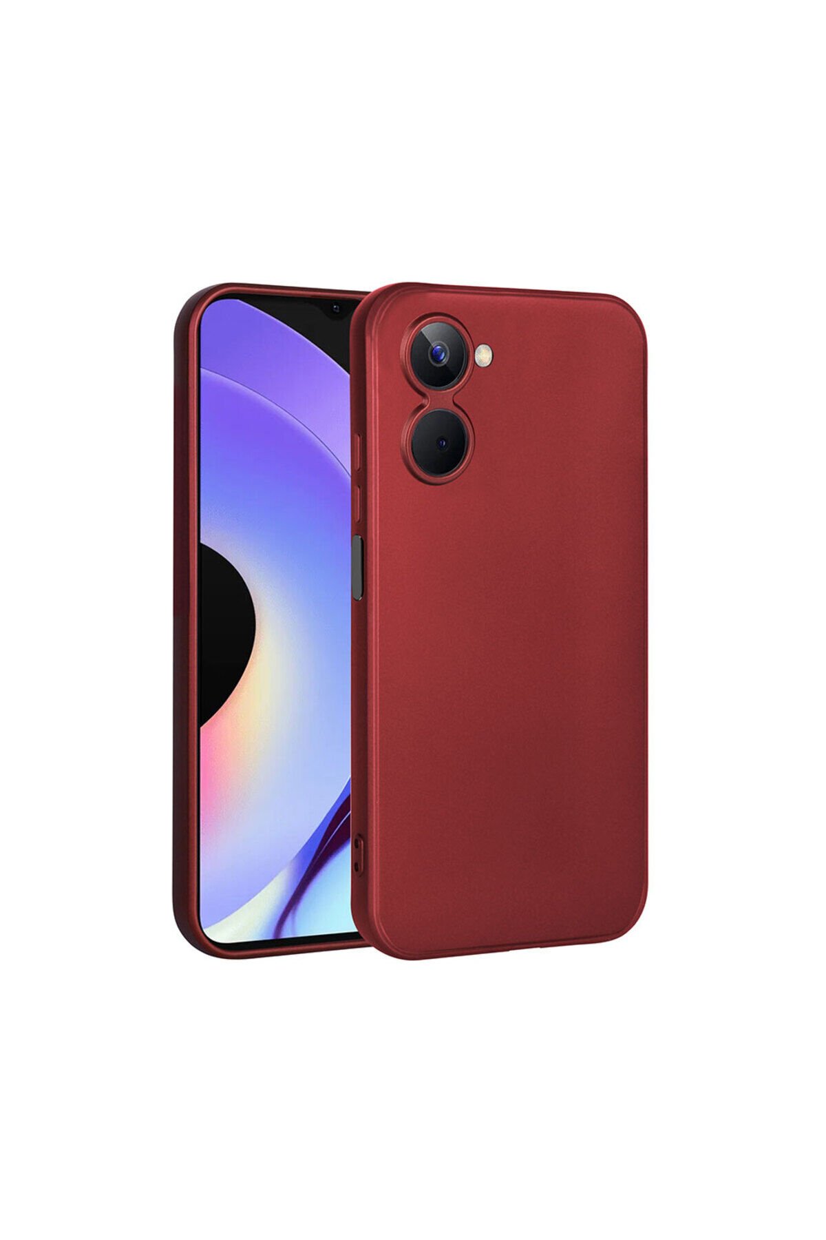 Realme 10 4G Kılıf BSAY Premier Silikon Kapak - Lacivert Kırmızı