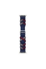 Watch 38mm Uyumlu BSAY- KRD-97 Sarmal Örgü Tasarımlı Kordon-Siyah Siyah