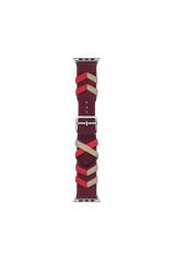 Watch 38mm Uyumlu BSAY- KRD-97 Sarmal Örgü Tasarımlı Kordon-Siyah Siyah