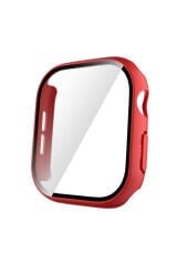 Watch 10 42mm Sert PC Kasa ve Ekran Koruyucu BSAY Watch Gard 35 - Beyaz Mor