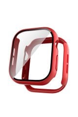 Watch 10 42mm Sert PC Kasa ve Ekran Koruyucu BSAY Watch Gard 35 - Beyaz Mor