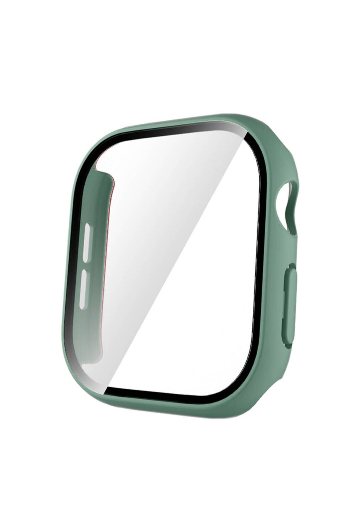Watch 10 42mm Sert PC Kasa ve Ekran Koruyucu BSAY Watch Gard 35 - Beyaz Yeşil