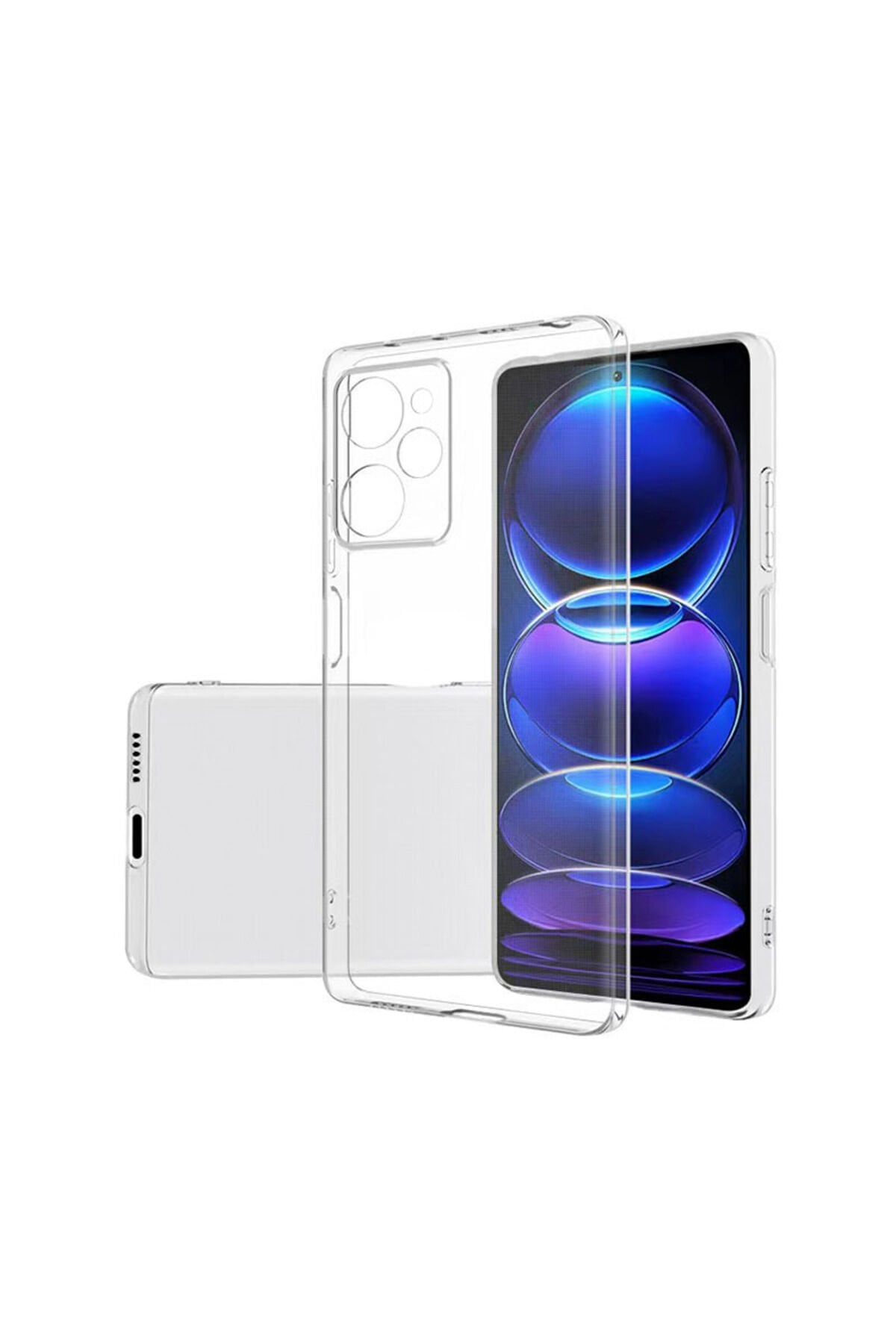 Poco X5 Pro Kılıf BSAY Süper Silikon Kapak - Renksiz Renksiz