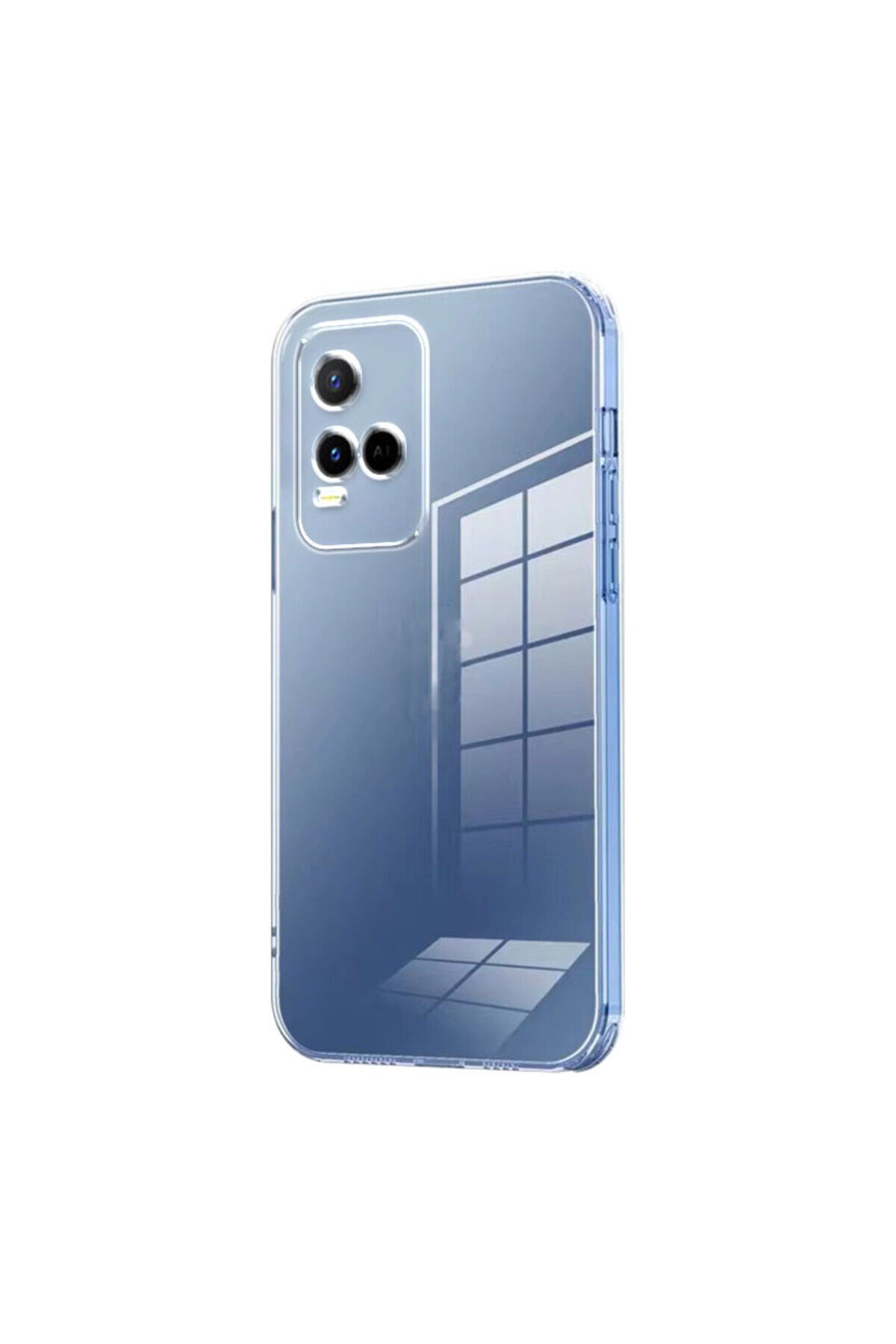 Vivo Y21S Kılıf GZST Süper Silikon Kapak - Renksiz Renksiz