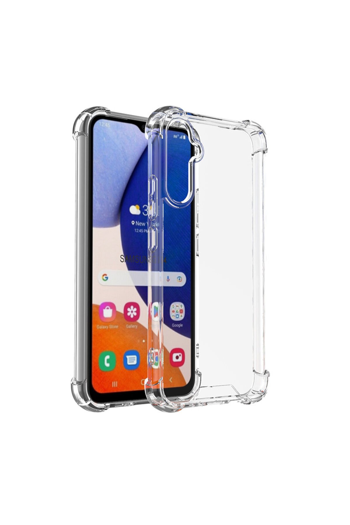 Galaxy A14 Kılıf BSAY Nitro Anti Shock Silikon - Renksiz Renksiz