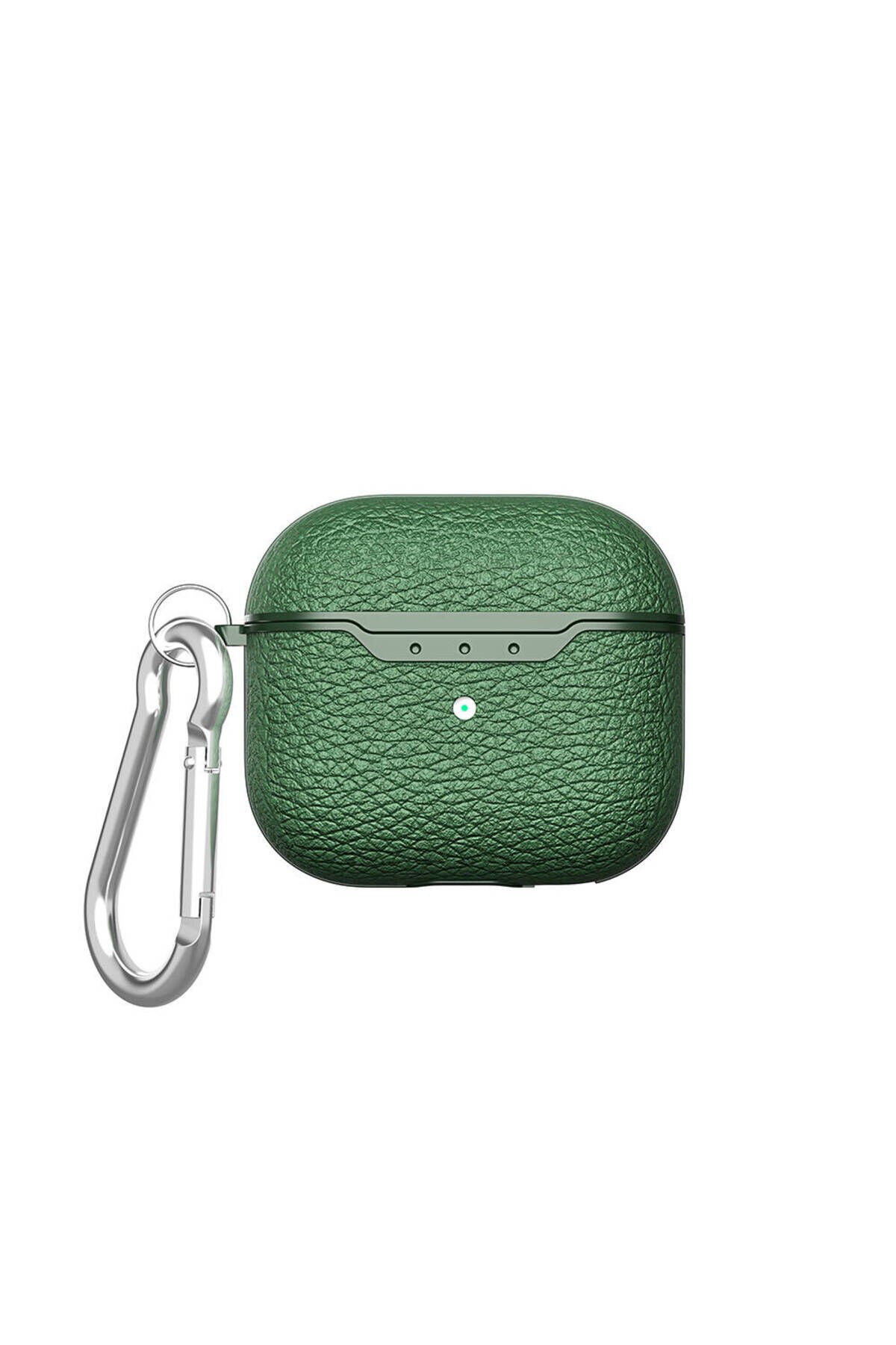 Air-Pods 4 Kılıf BSAY Airbag 03 Silikon-Lacivert Yeşil