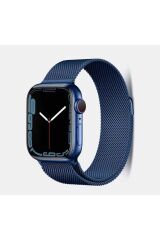 Watch 7 45mm Uyumlu KRD-01 Metal BSAY Kordon-Starlight Mavi