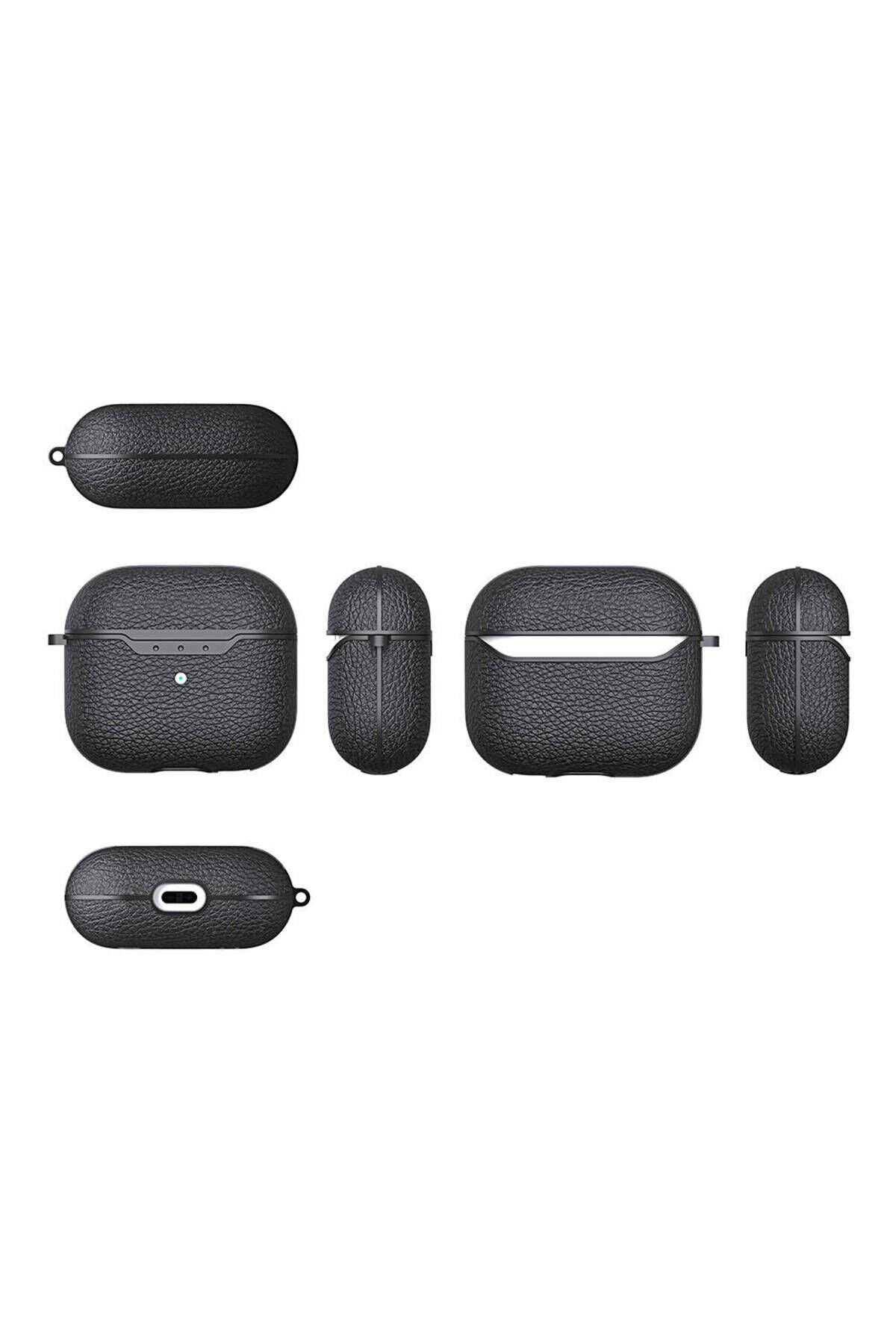 Air-Pods 4 Kılıf BSAY Airbag 03 Silikon-Lacivert Kırmızı