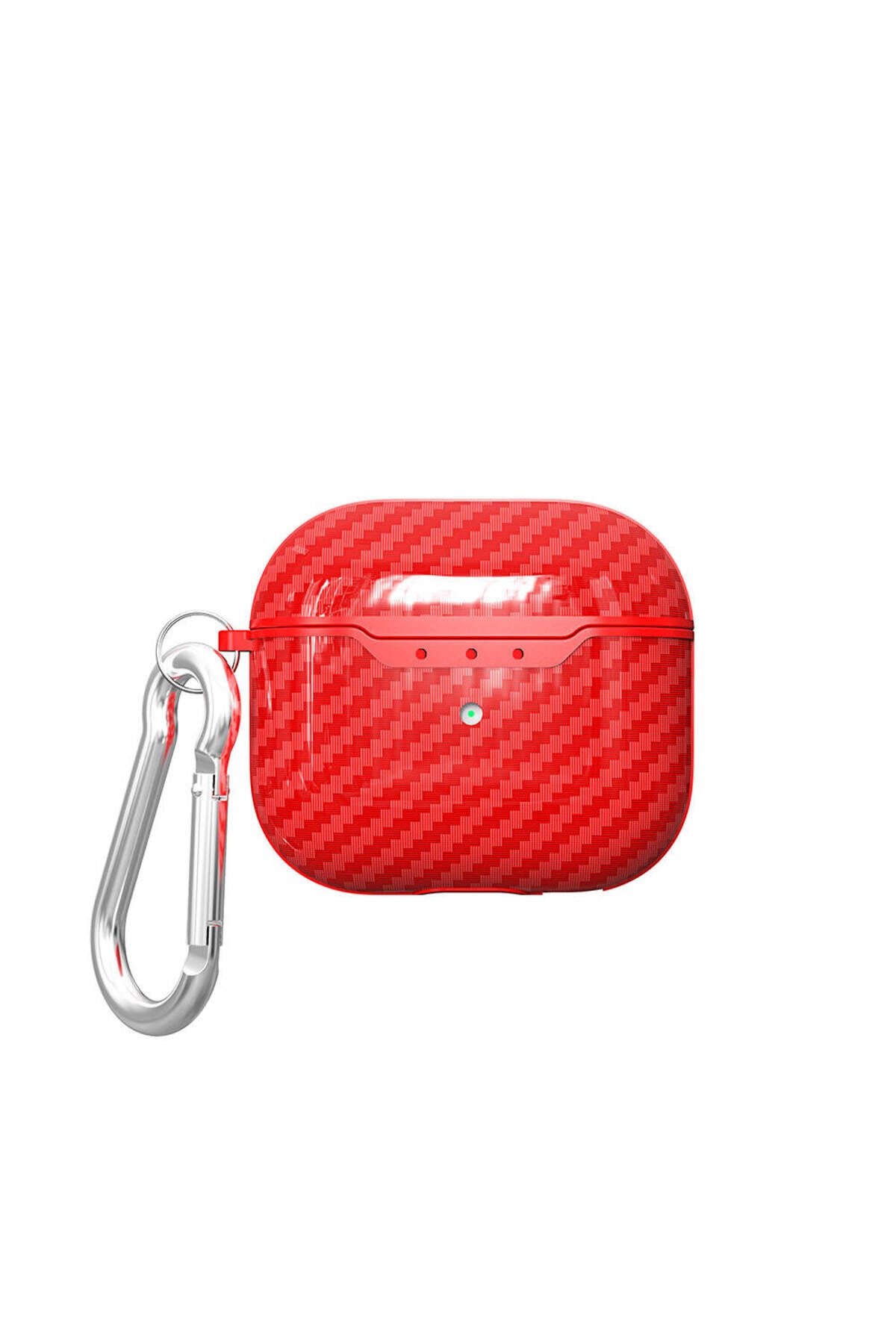 Air-Pods 4 Kılıf BSAY Airbag 05 Silikon-Yeşil Kırmızı