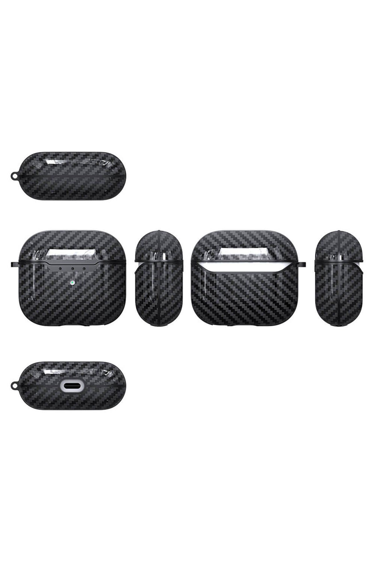 Air-Pods 4 Kılıf BSAY Airbag 05 Silikon-Yeşil Kırmızı