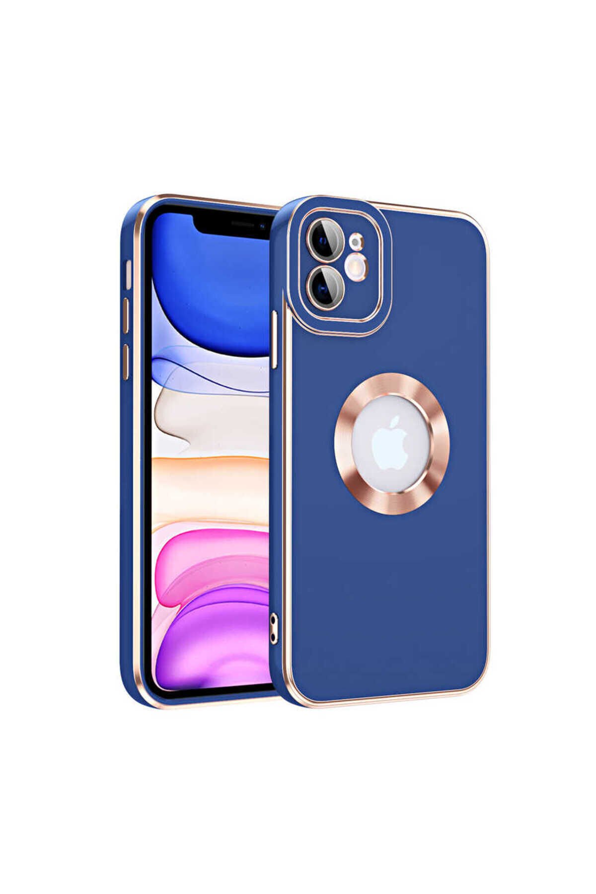 iPhone 11 Uyumlu BSAY Kongo Kılıf-Beyaz Lacivert