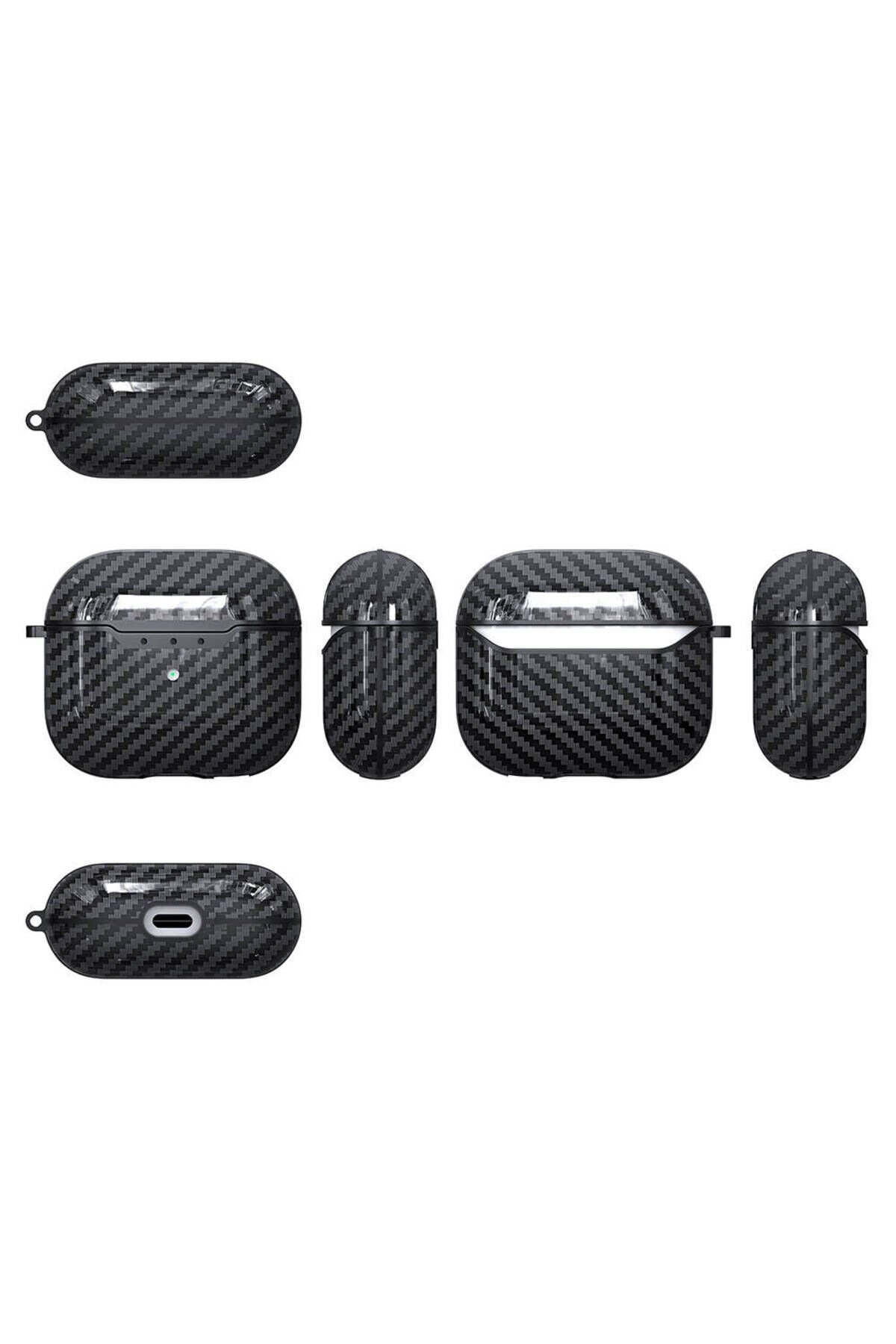 Air-Pods 4 Kılıf BSAY Airbag 05 Silikon-Yeşil Siyah