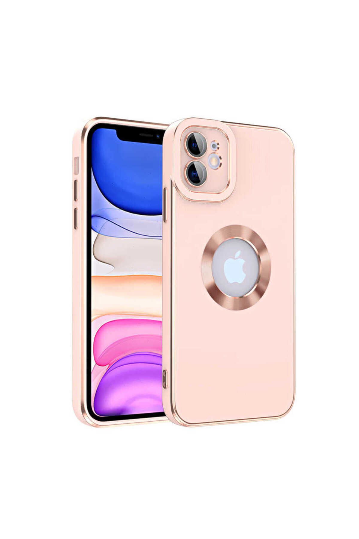 iPhone 11 Uyumlu BSAY Kongo Kılıf-Beyaz Rose Gold