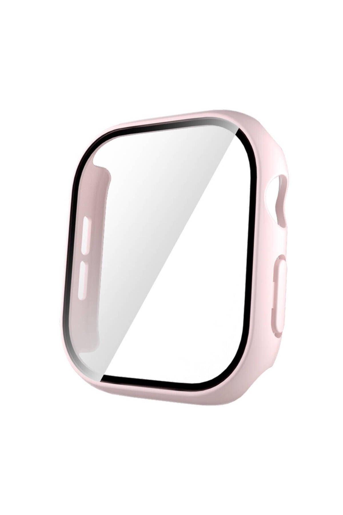 Watch 10 46mm Sert PC Kasa ve Ekran Koruyucu BSAY Watch Gard 35 - Siyah Pembe