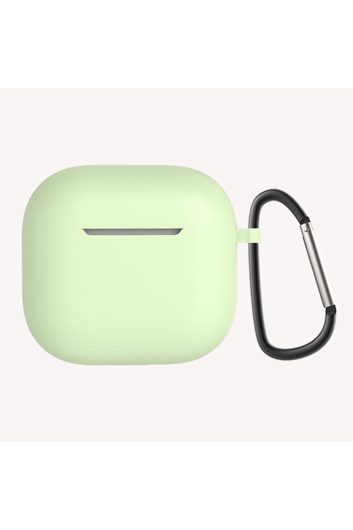 Air-Pods 4 BSAY Standart Silikon Kılıf-Lavendery Gray Açık Yeşil