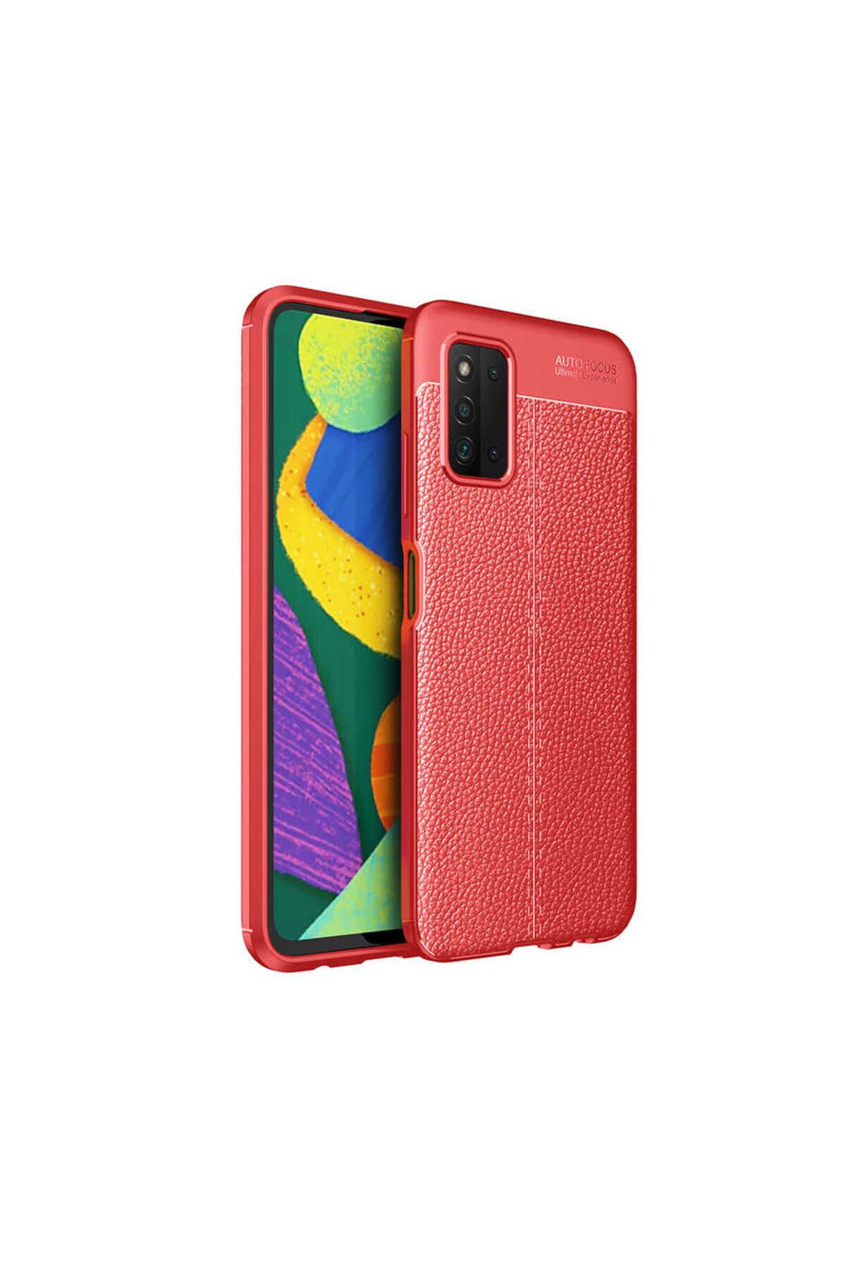 Galaxy A03S Kılıf BSAY Niss Silikon Kapak - Lacivert Kırmızı