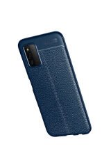 Galaxy A03S Kılıf BSAY Niss Silikon Kapak - Lacivert Kırmızı