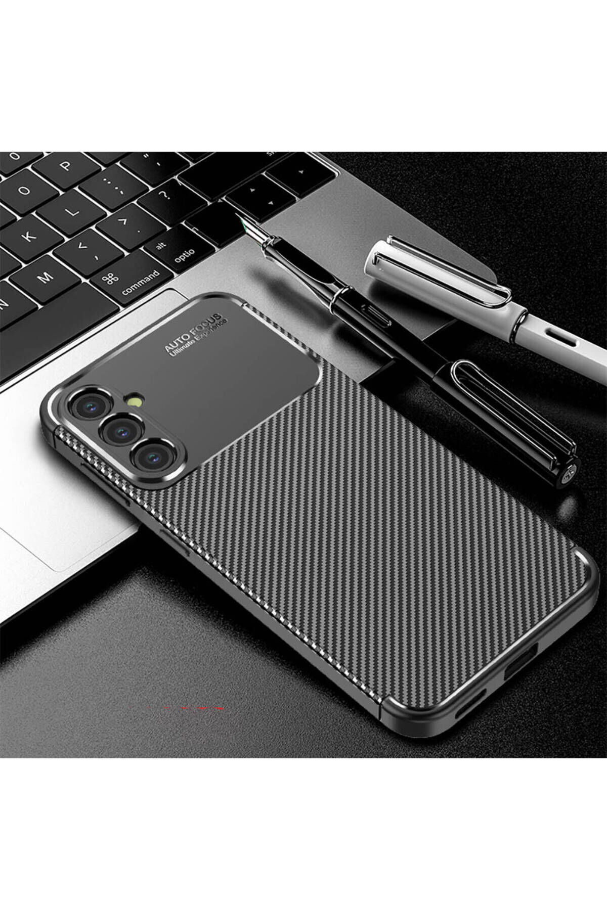 Galaxy S24 Uyumlu BSAY Negro Silikon Kılıf-Siyah Siyah