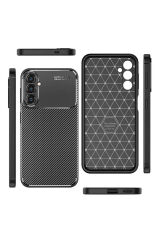 Galaxy S24 Uyumlu BSAY Negro Silikon Kılıf-Siyah Siyah