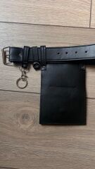 Tasarım Deri Kemer Siyah