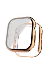 Watch 10 42mm Sert PC Kasa Electroplatink Çerçeveli Ekran Koruyucu BSAY Watch Gard 36 - Colorful Altın