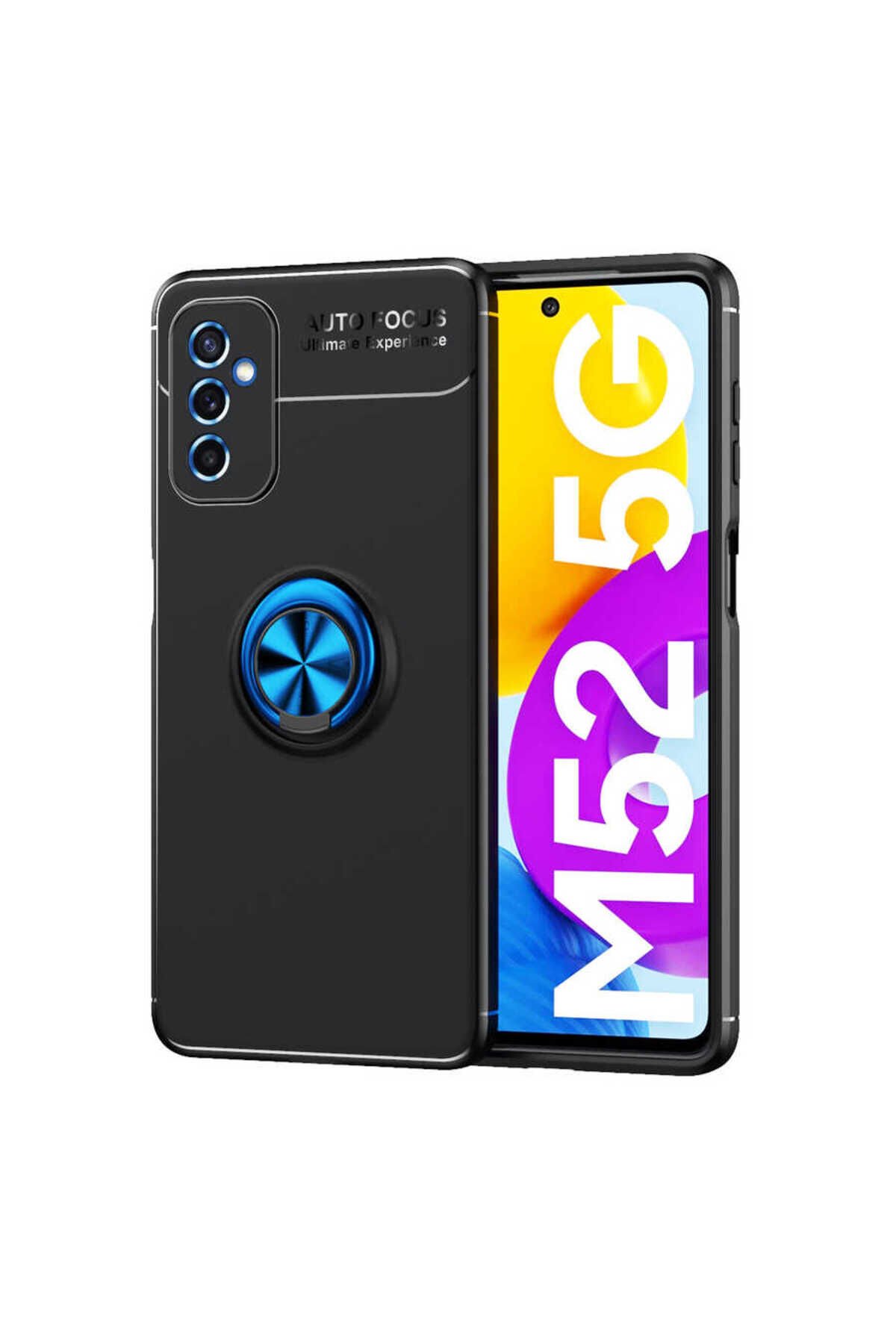 Galaxy M52 Kılıf SBT Ravel Silikon Kapak - Siyah-Rose Gold Siyah-Rose Gold