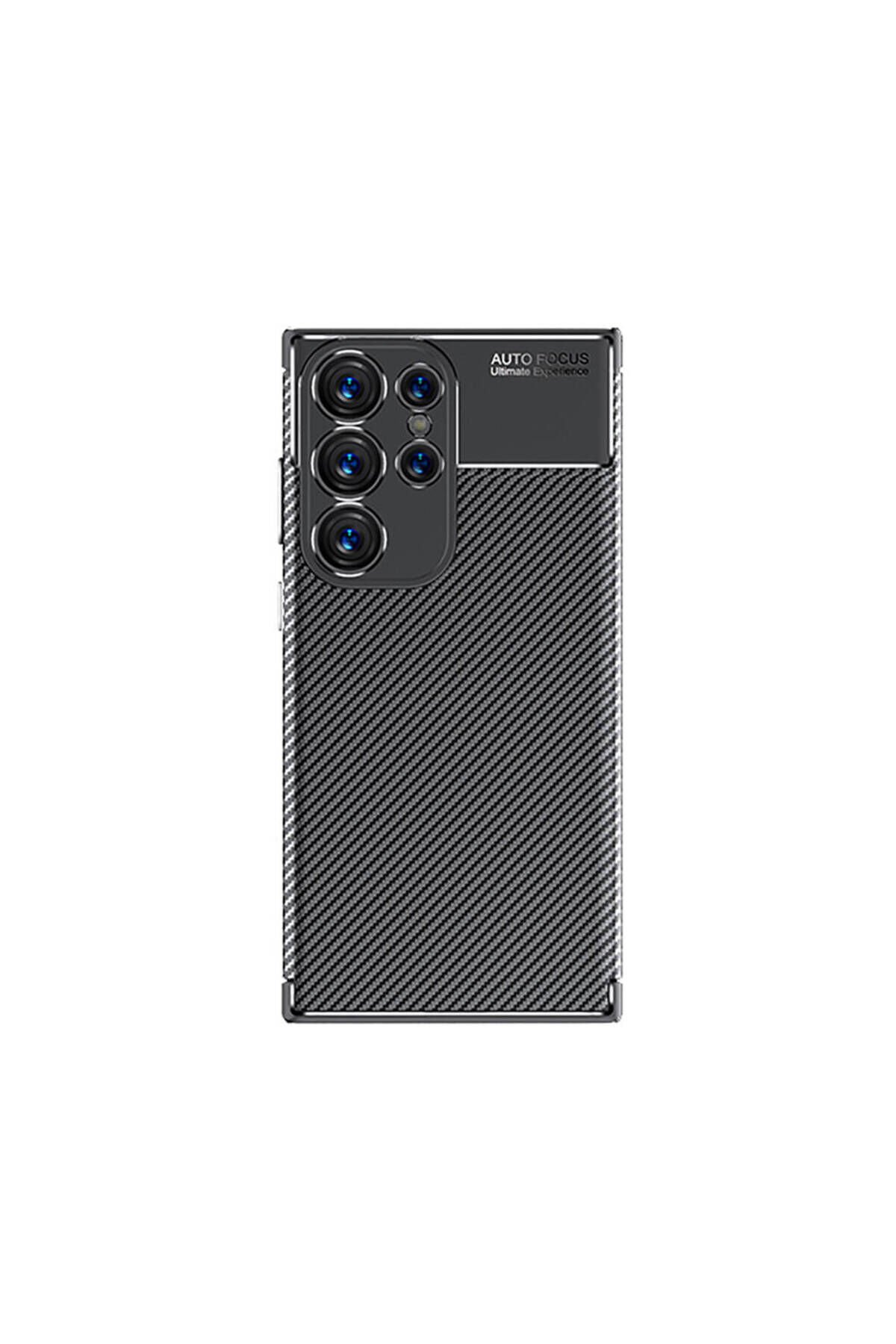 Galaxy S24 Ultra Uyumlu BSAY Negro Silikon Kılıf-Siyah Siyah