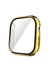 Watch 10 42mm Sert PC Kasa Electroplatink Çerçeveli Ekran Koruyucu BSAY Watch Gard 36 - Colorful Gümüş