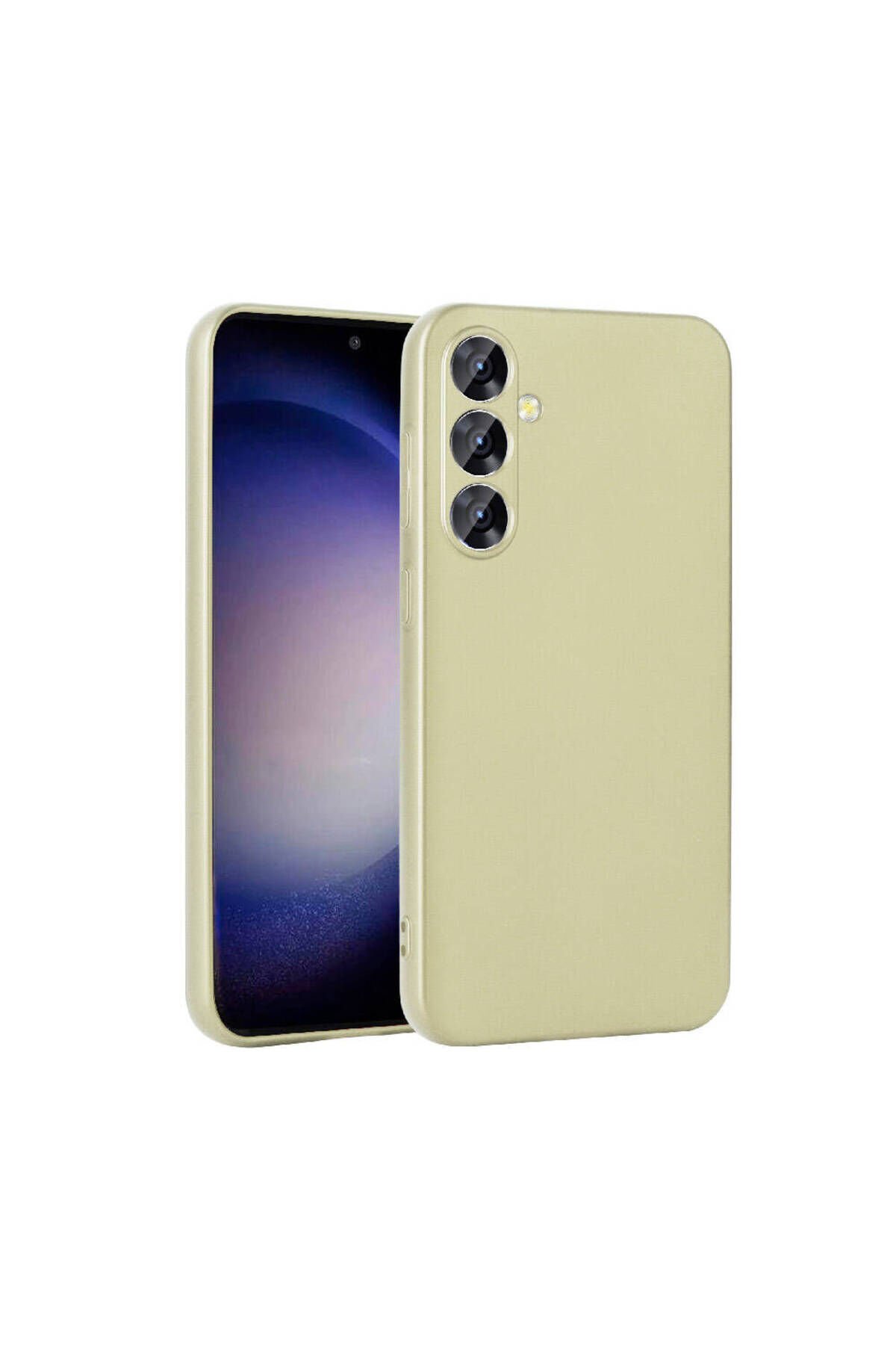 Galaxy S24 Plus Uyumlu BSAY Premier Silikon Kılıf-Gold Gold
