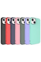 iPhone 14 Kılıf BSAY LSR Lansman Kapak - Lila Pembe Açık