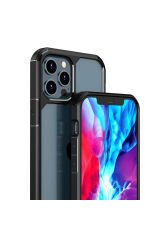 iPhone 12 Pro Uyumlu BSAY Roll Kılıf-Siyah Mavi
