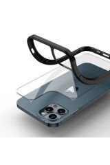 iPhone 12 Pro Uyumlu BSAY Roll Kılıf-Siyah Mavi