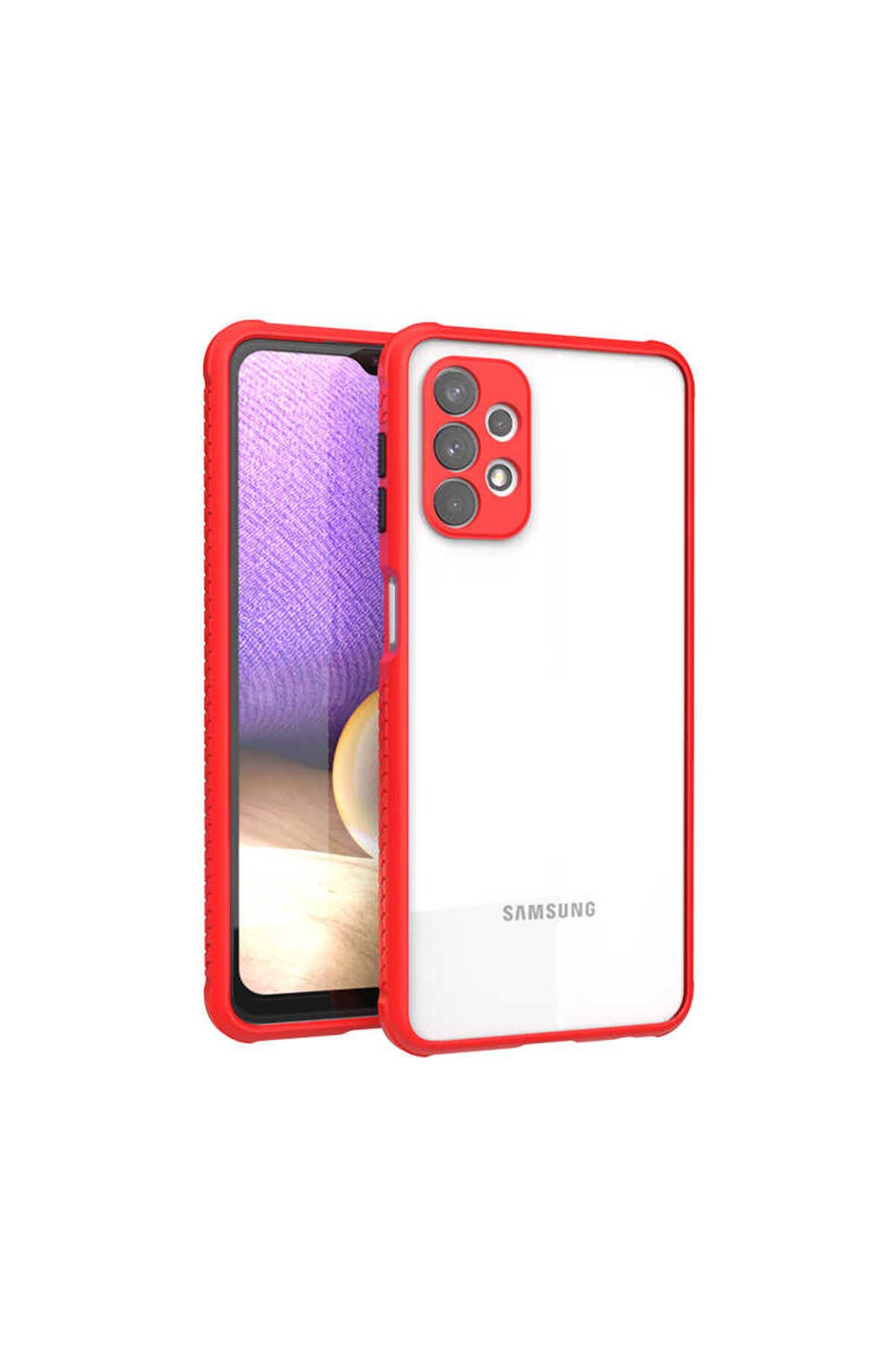 Galaxy A32 4G Kılıf GZST Kaff Kapak - Mor Kırmızı