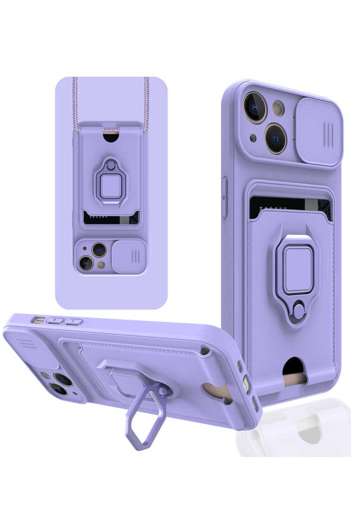 iPhone 13 Uyumlu BSAY Pelit Kılıf-Lila