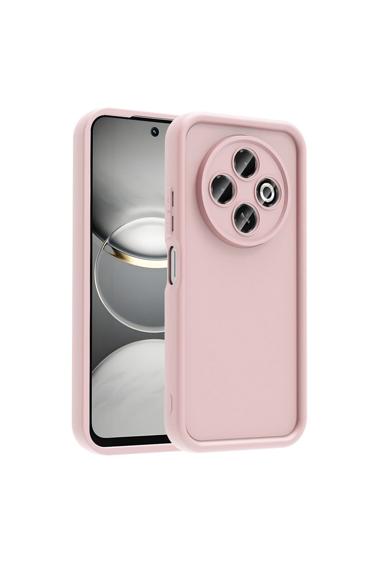 Tecno Spark 30C 4G Kılıf Kamera Korumalı BSAY Ananas Kapak - Pembe