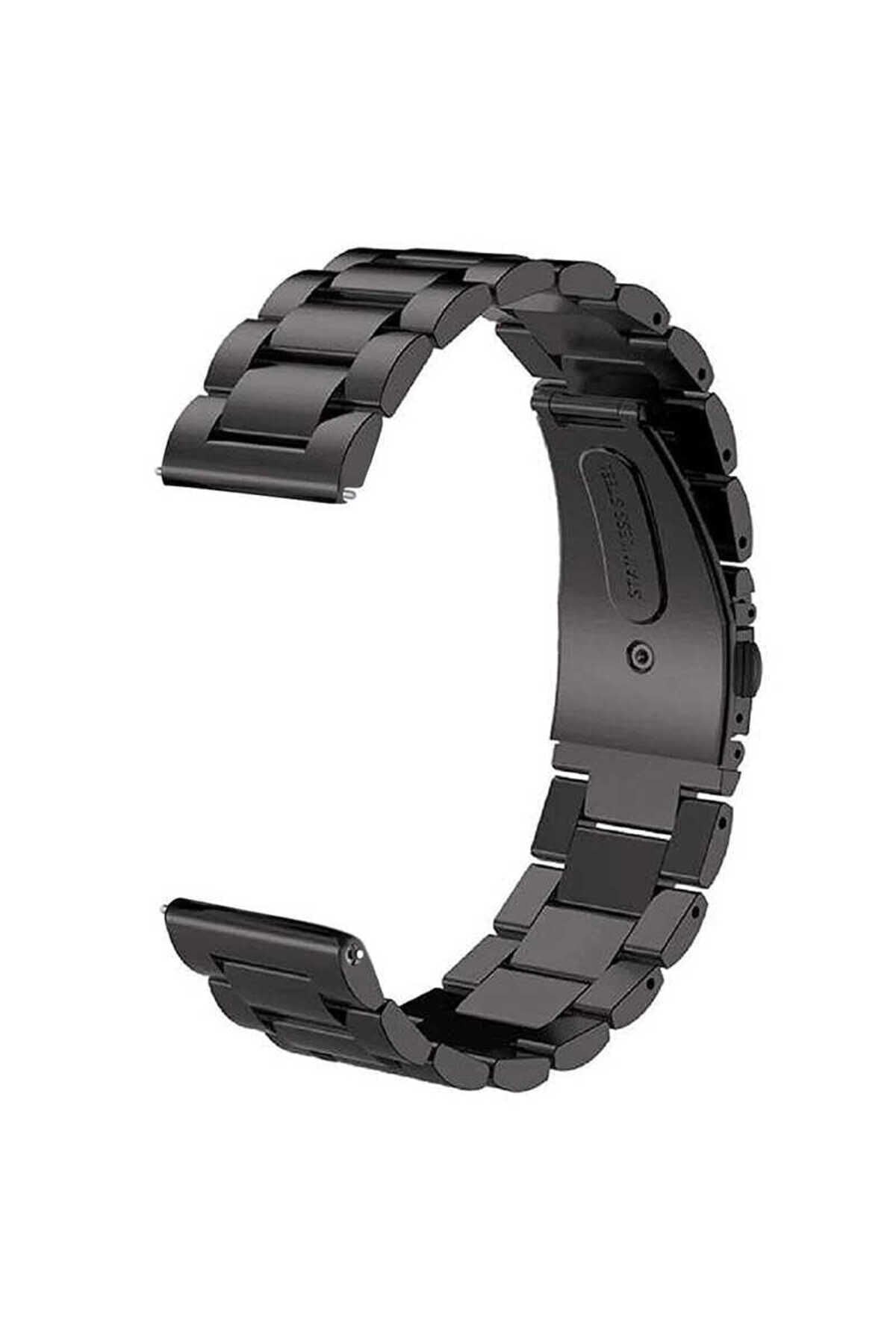 Huawei Watch GT 3 46mm Uyumlu KRD-04 Metal BSAY Kordon-Gold Gümüş