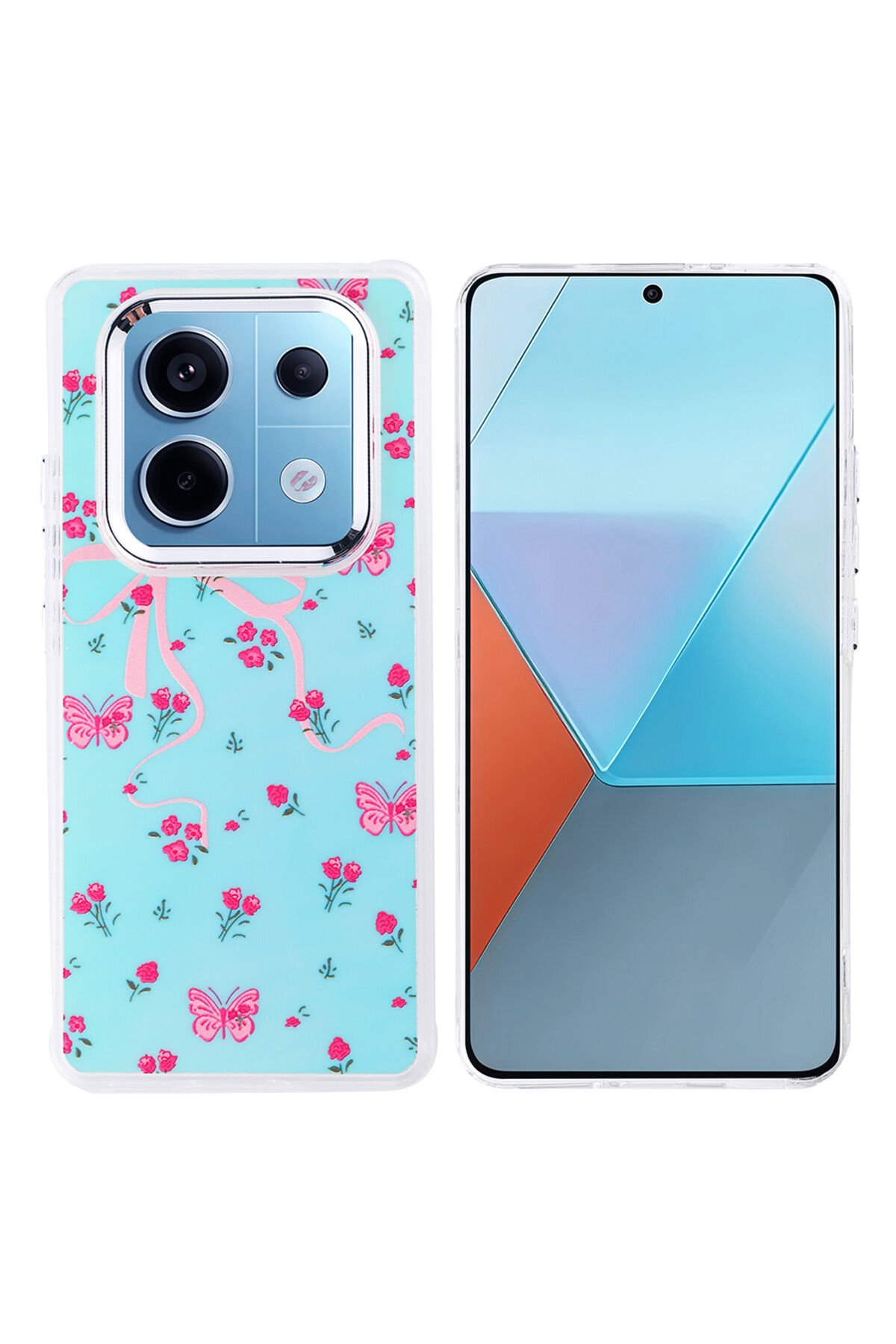 Redmi Note 14 Pro 4G Kılıf Airbag Tasarımlı NXAR Hadra Kapak - Kelebek Kelebek