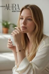 YONCA ÇELİK BİLEKLİK Siyah