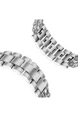 Huawei Watch GT 3 46mm Uyumlu KRD-17 Metal BSAY Kordon-Gümüş Gümüş