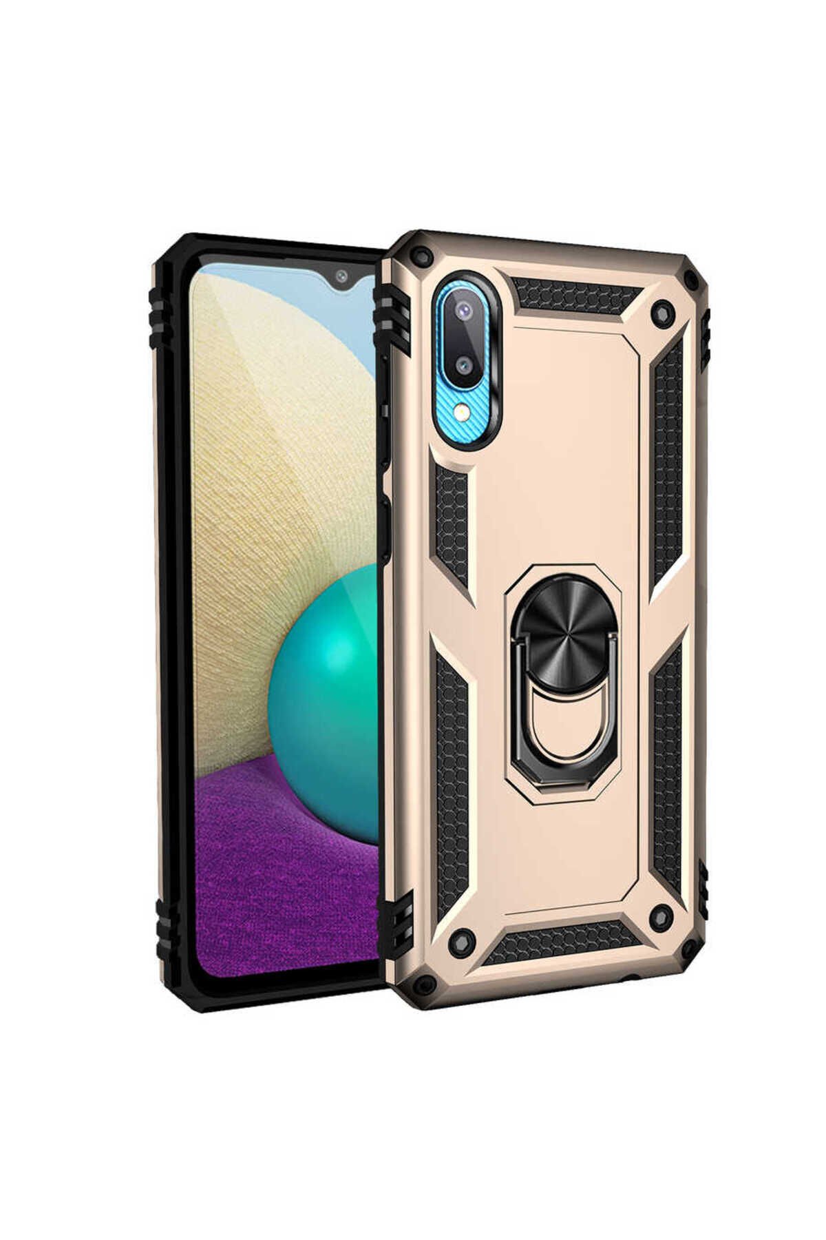 Galaxy A02 Kılıf BSAY Vega Kapak - Mavi Gold