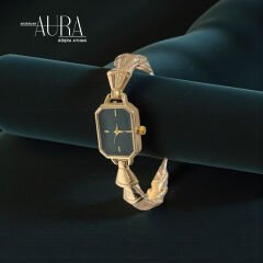 Çelik Kasa Kadın Kol Saati Gold