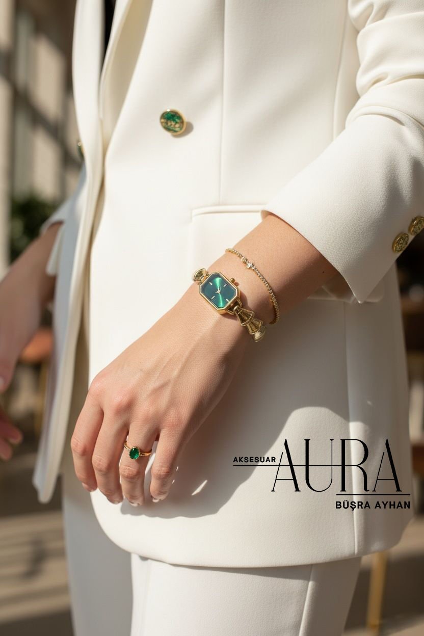 Çelik Kasa Kadın Kol Saati Gold