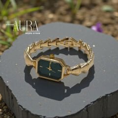 Çelik Kasa Kadın Kol Saati Gold