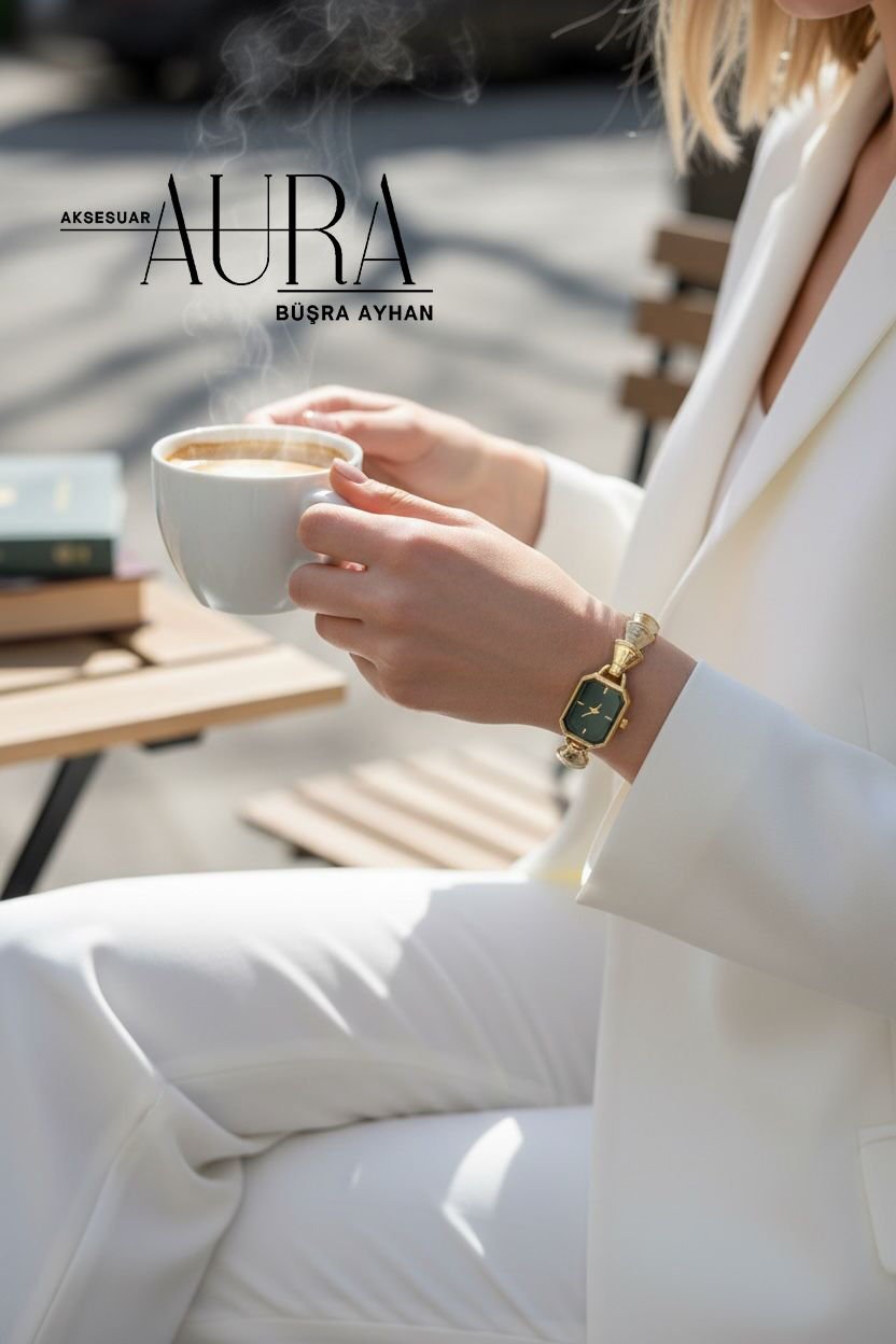 Çelik Kasa Kadın Kol Saati Gold