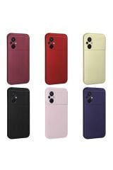 Poco M5 Kılıf NXAR Premier Silikon Kapak - Mürdüm Mürdüm