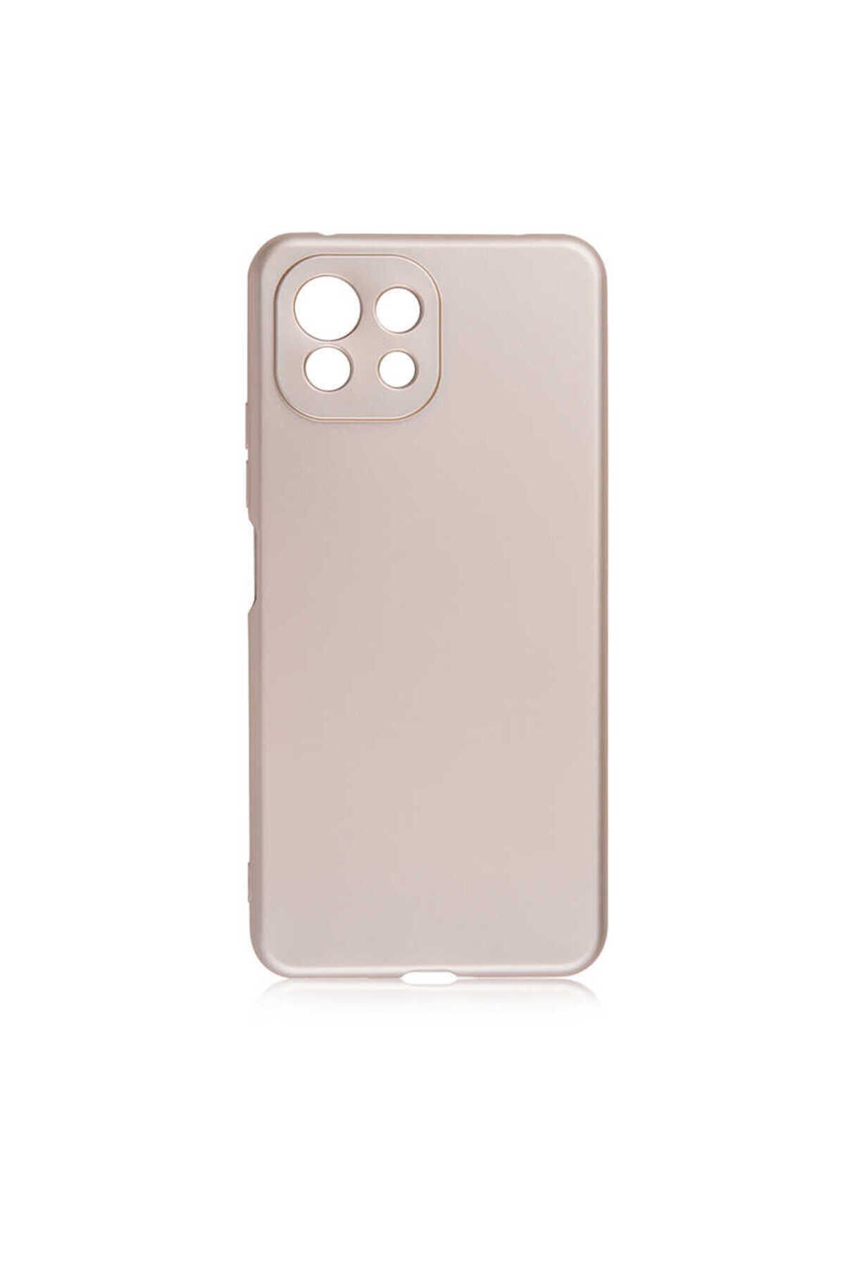 Mi 11 Lite Kılıf BSAY Premier Silikon Kapak - Gold Gold