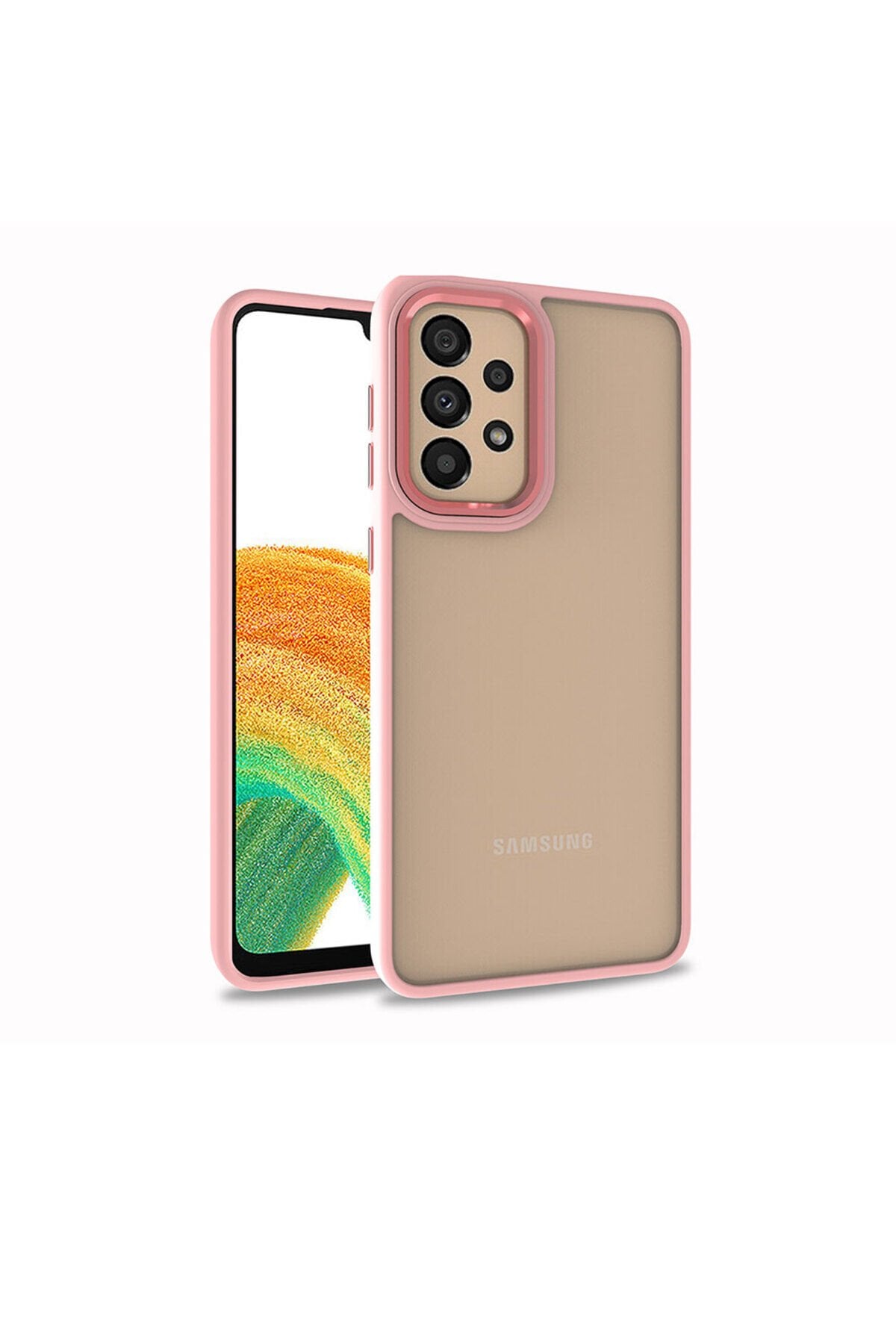 Galaxy A33 5G Kılıf NXAR Flora Kapak - Rose Gold Rose Gold
