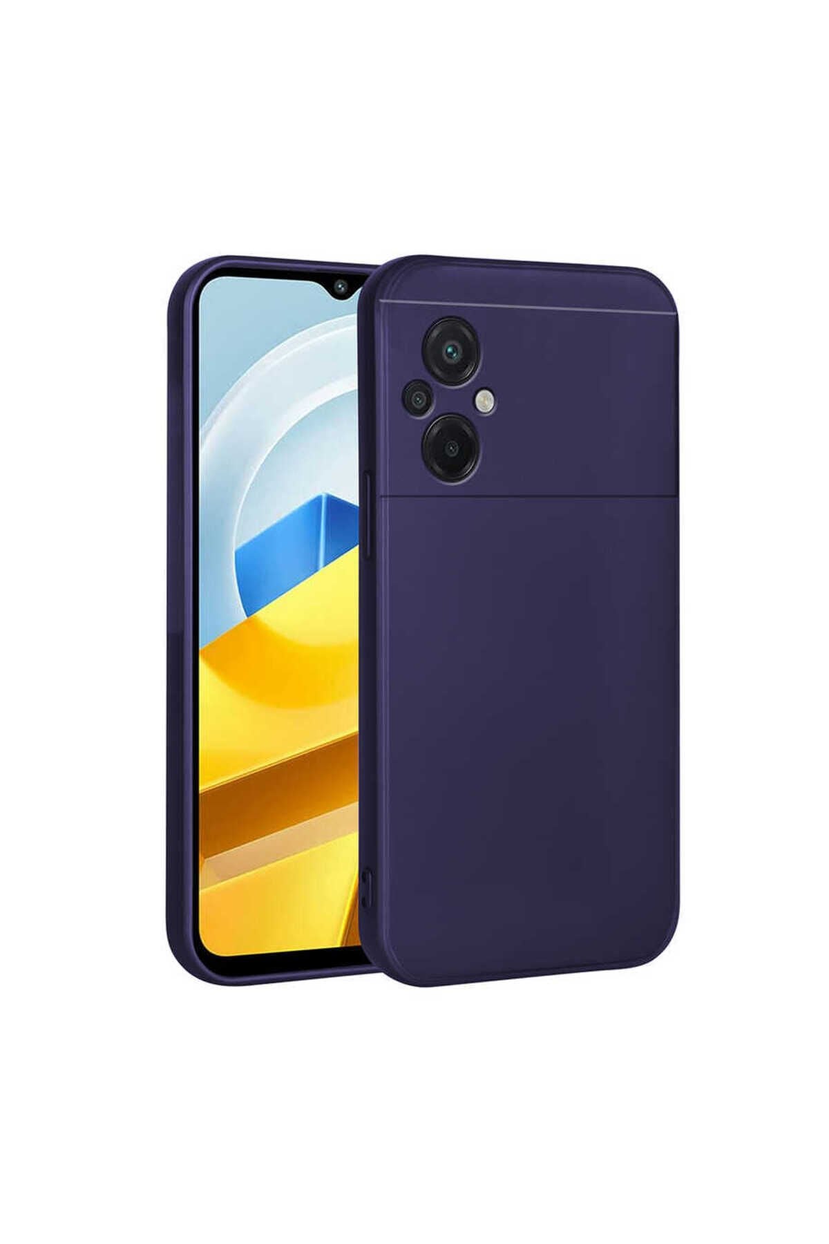 Poco M5 Kılıf SBT Premier Silikon Kapak - Lacivert Lacivert